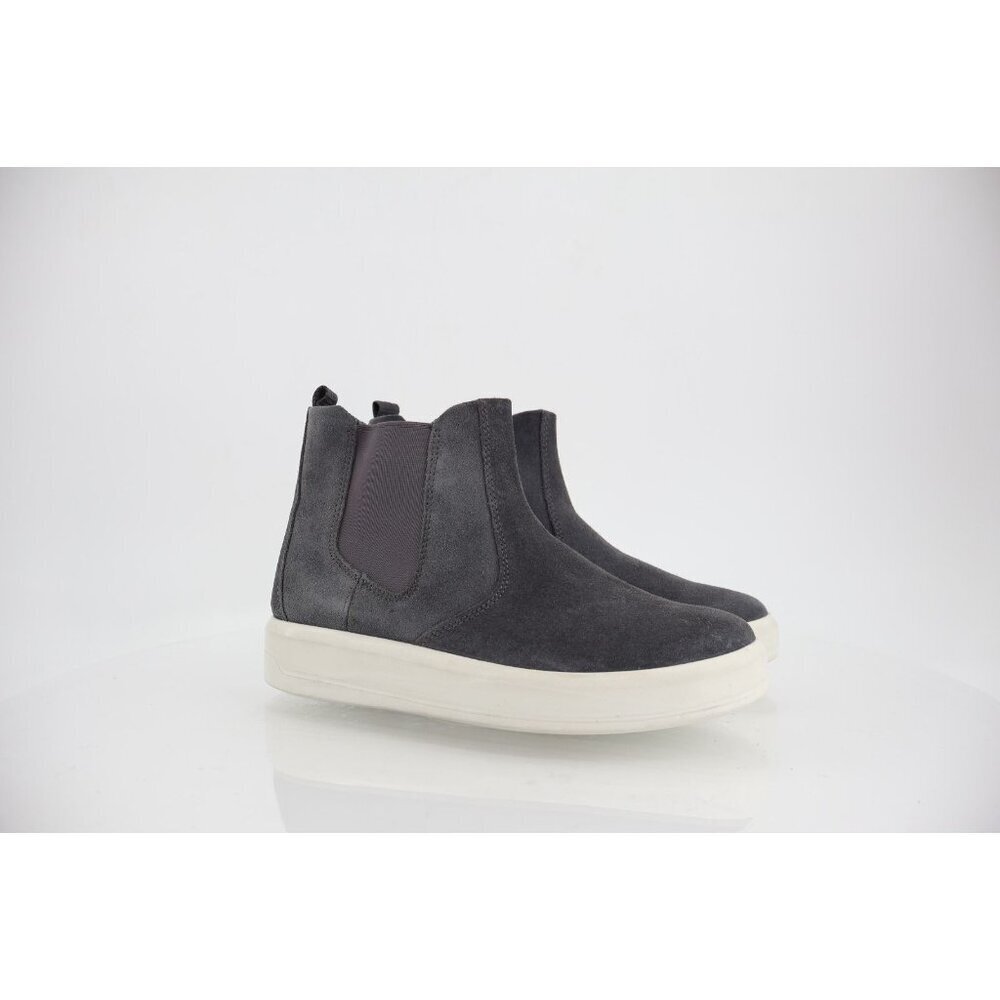 Ecco Womens Soft Classic Chelsea Boots Sneakers Black Suede Pull On 37 / 6 - 6.5